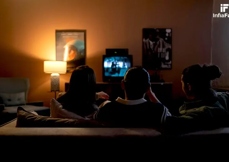 Nonton film bersama teman