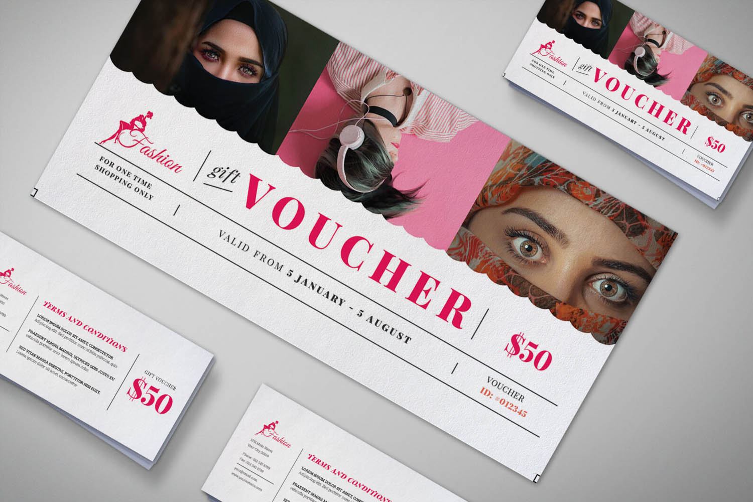 Desain Voucher yang Menarik