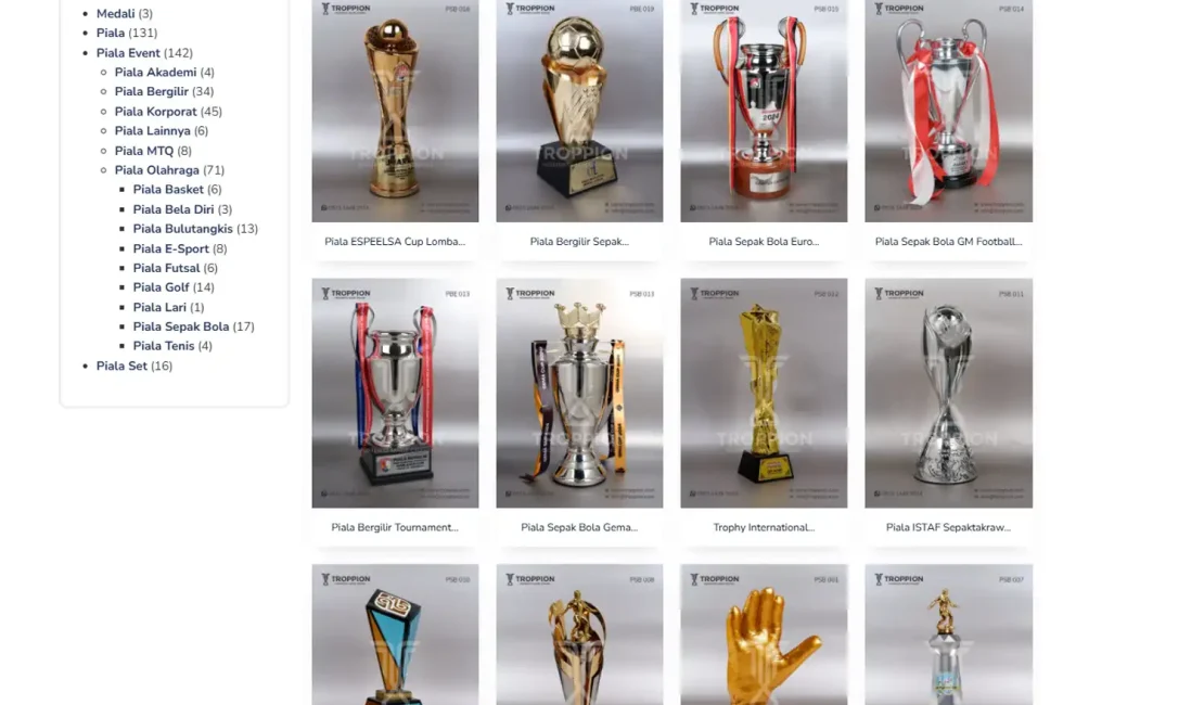 Referensi Piala untuk Turnamen
